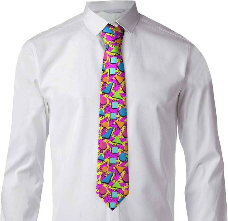 Yilad Tie for Men and Boy Novelty Fun Full Print Men's Necktie Skinny Fashion Narrow Wide - Image 5